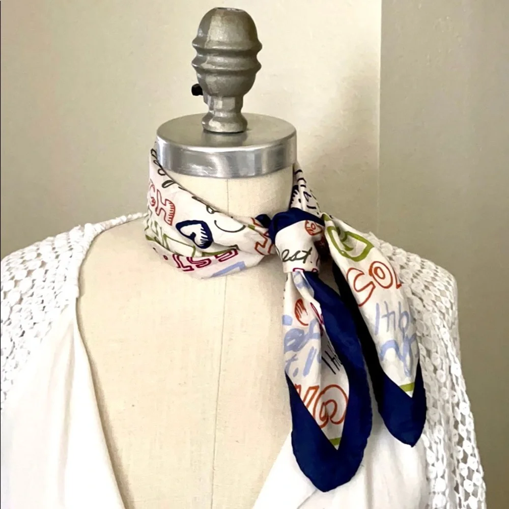 COACH 22” Sq. 100% Silk Scarf